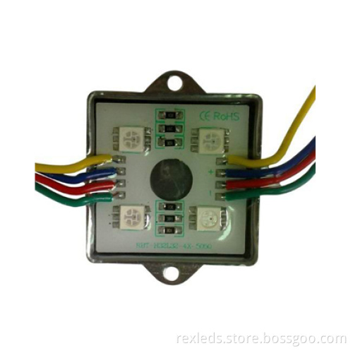 High Brightness 80lm Rgb Led Module, Dc 12v 3 Chips 5050 Smd Led Module, Rex35